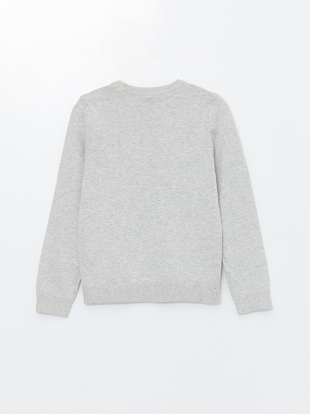 Crew Neck Long Sleeve Boys' Knitwear Sweater-1