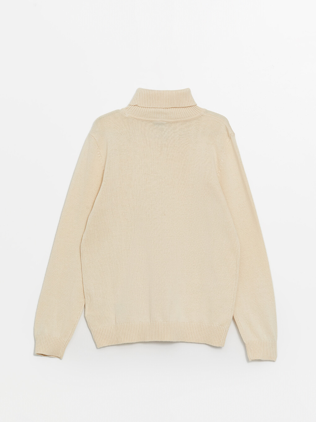 Turtleneck Basic Long Sleeve Boys' Knitwear Sweater-1