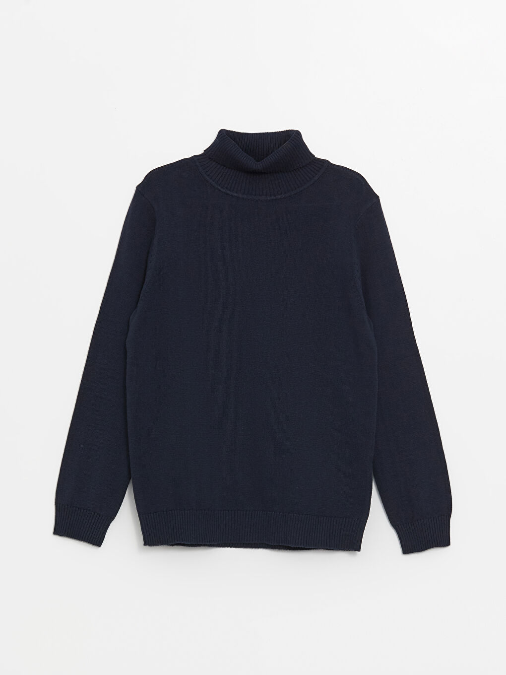 Свитер водолазка базовый с длинным рукавом для мальчиков из трикотажа