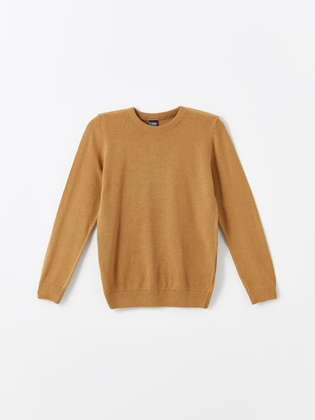 Crew Neck Basic Long Sleeve Boys' Knitwear Sweater -W40209Z4-GXD