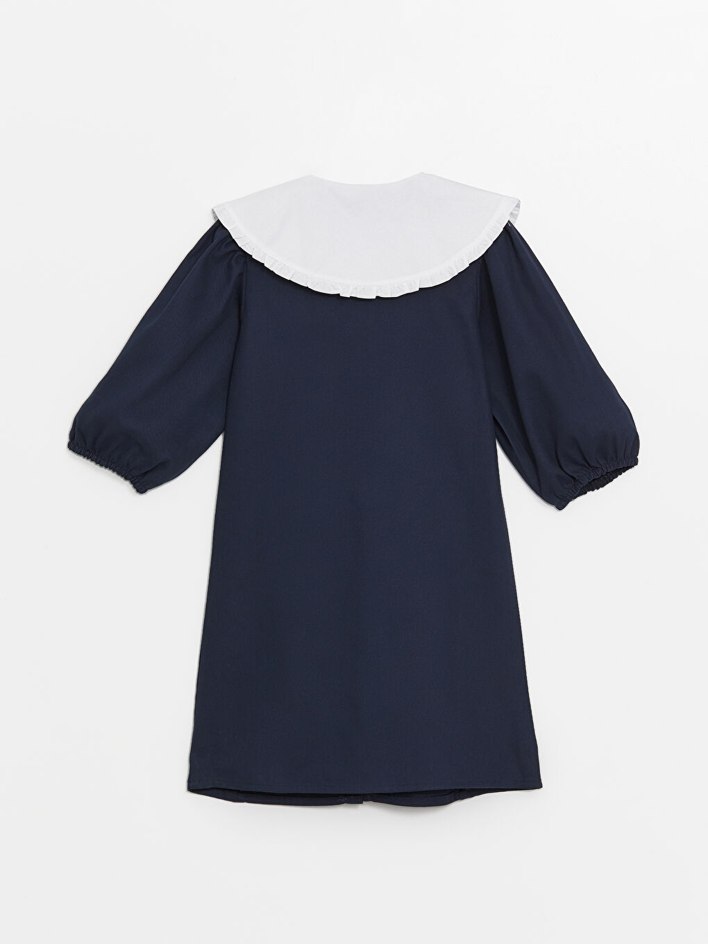 LCW Kids Peter Pan Collar Girls' Dress -W40216Z4-HRC
