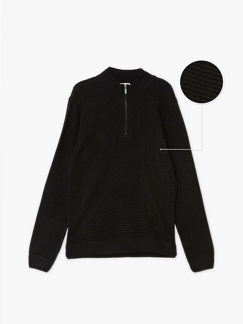Turtle Neck Long Sleeve Men's Tricot Sweater -W40327Z8-CVL