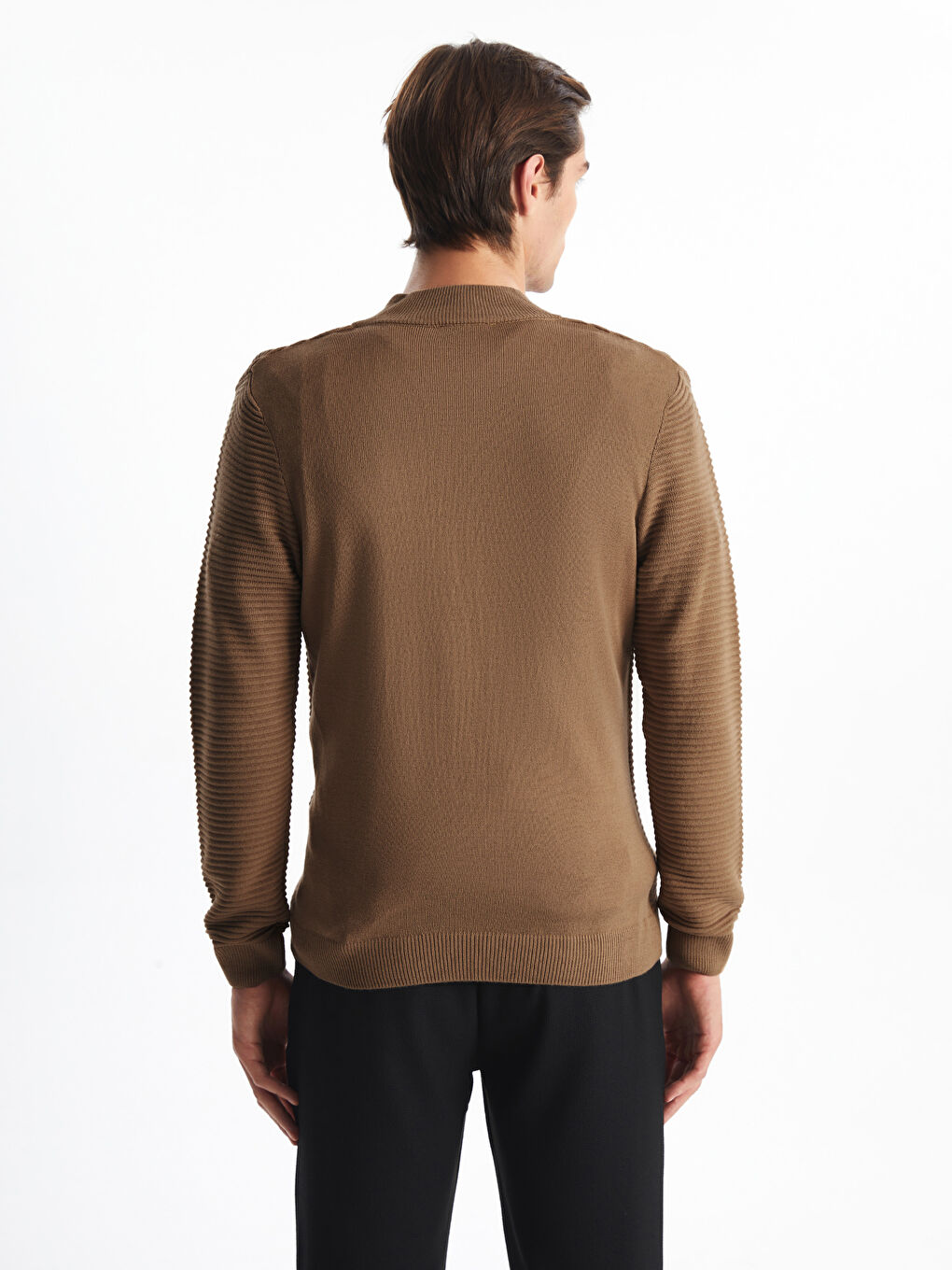 LCW Vision Funnel Neck Long Sleeve Men's Knitwear Sweater -W40327Z8-JJL