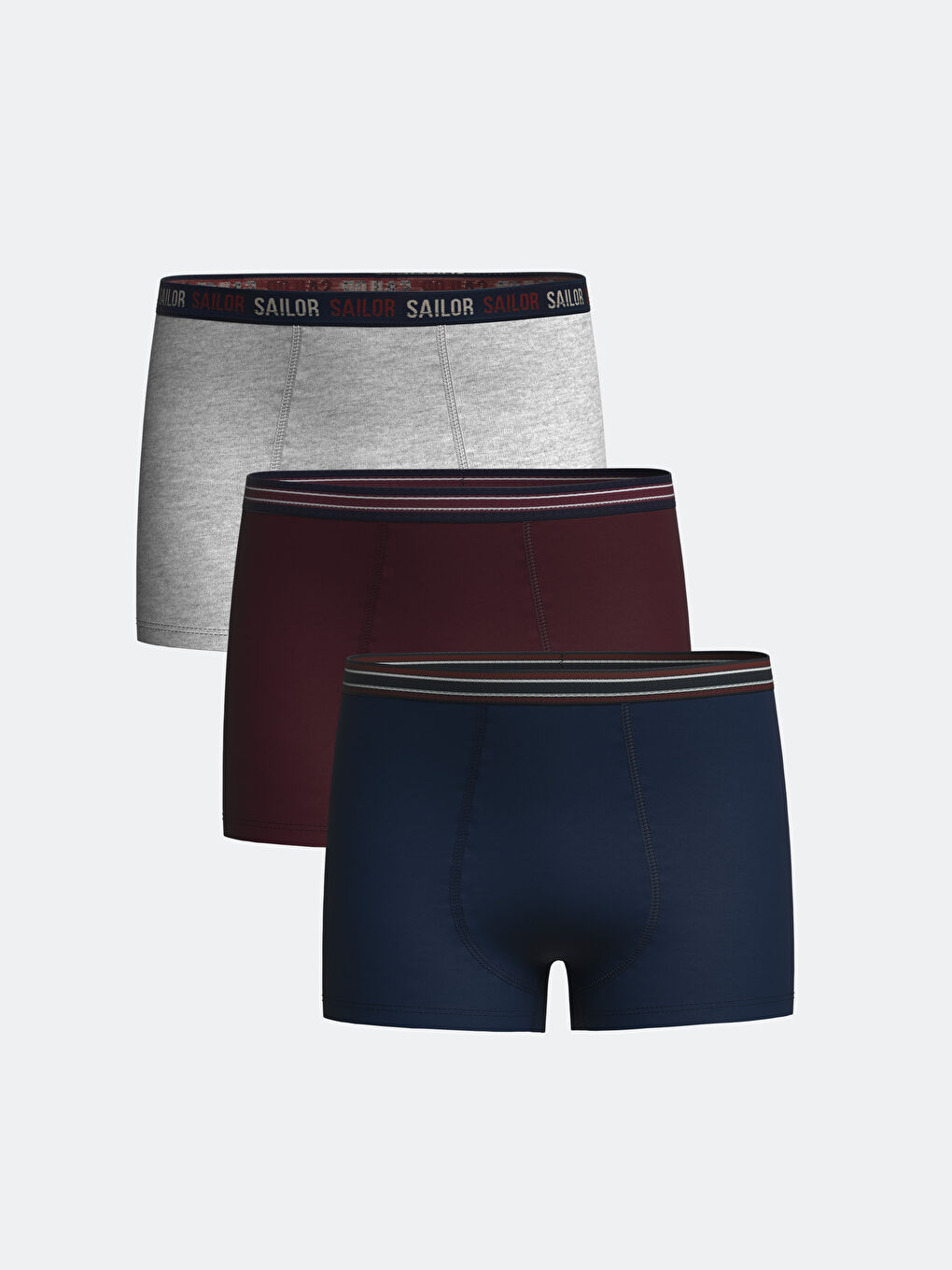 LCW Kids Bordo Baskılı Erkek Çocuk Boxer 3'lü