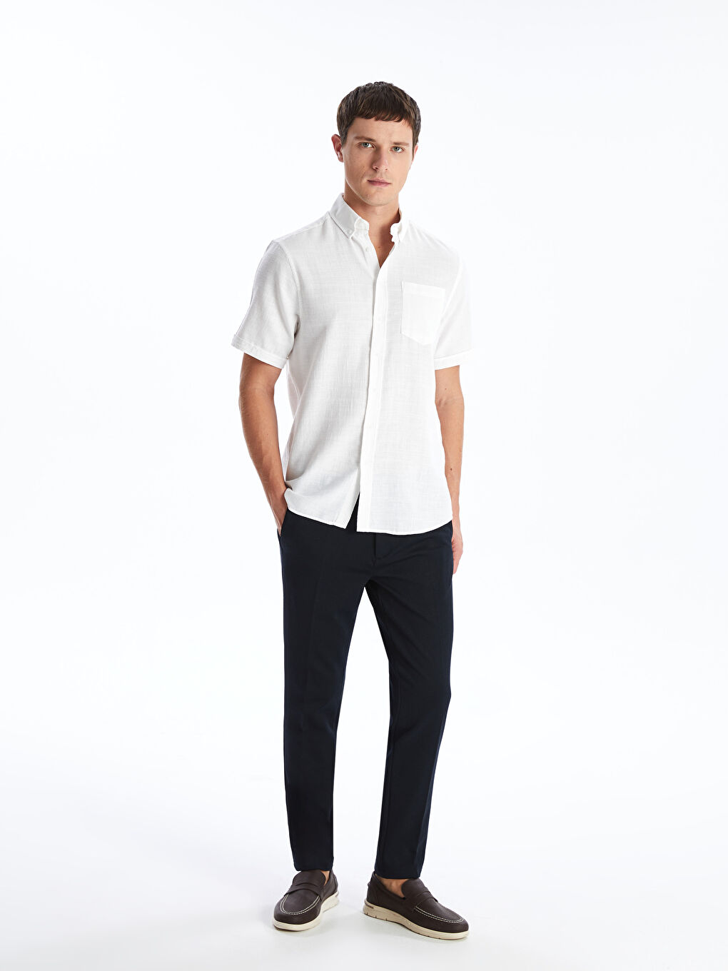 LCWAIKIKI Classic Lacivert Slim Fit Erkek Pantolon - 1