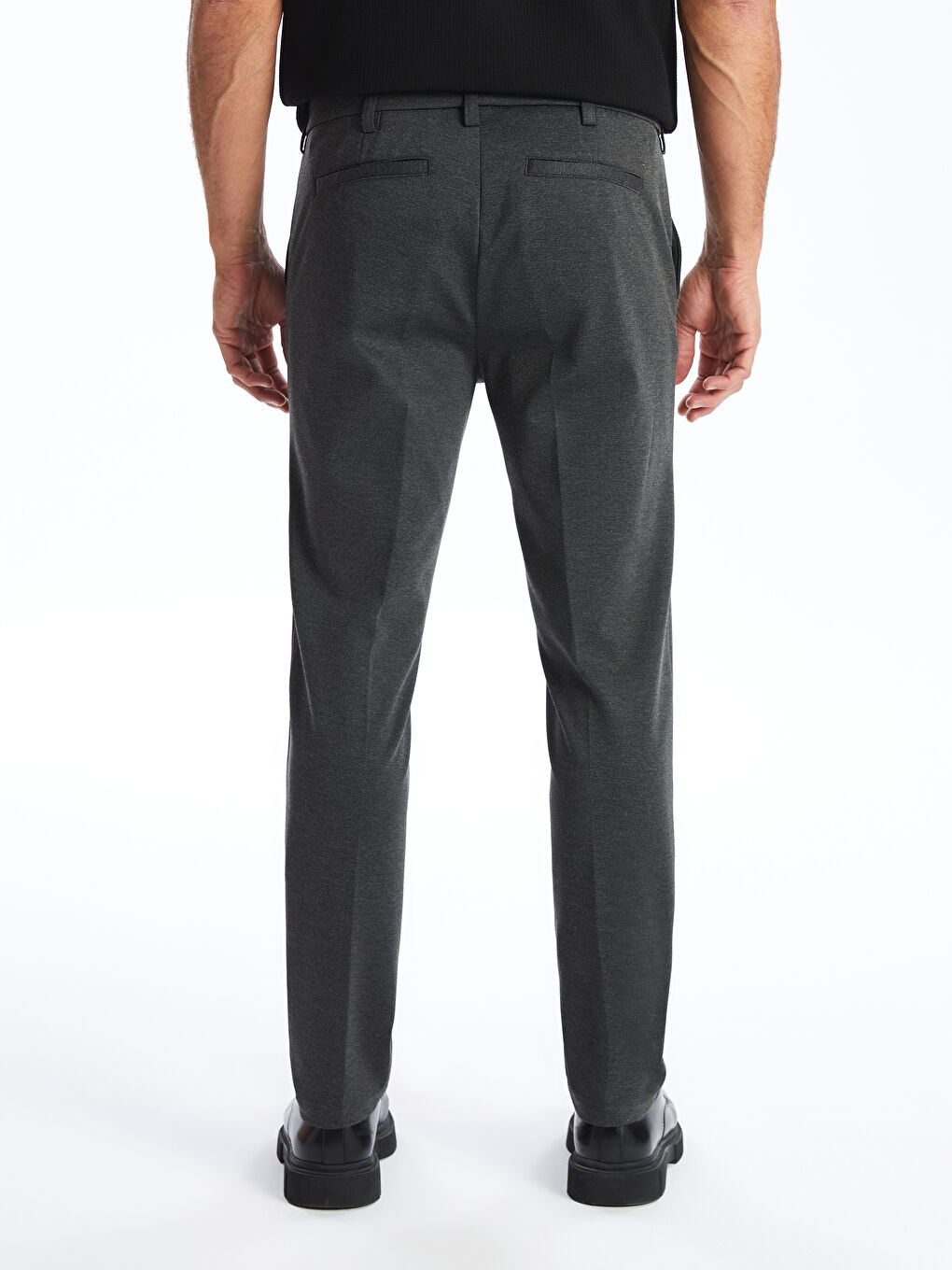 LCWAIKIKI Classic Antrasit Melanj Slim Fit Erkek Pantolon - 3