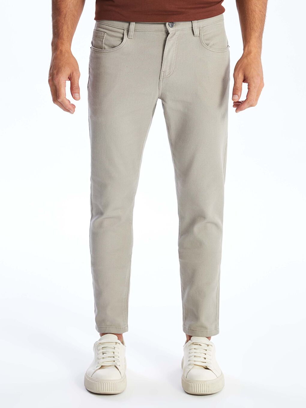 LCWAIKIKI Basic Bej Dar Kalıp Erkek Chino Pantolon - 2