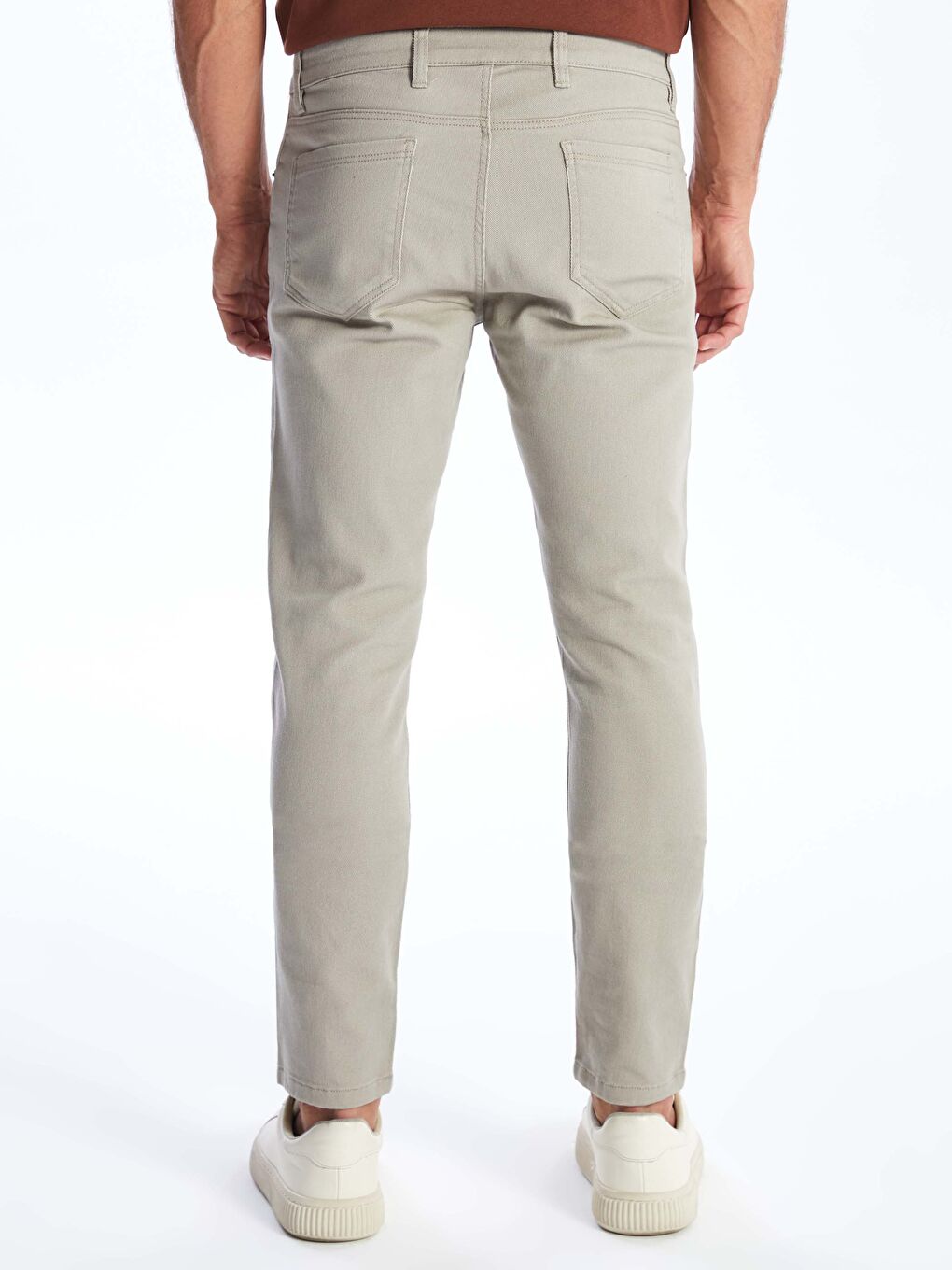 LCWAIKIKI Basic Bej Dar Kalıp Erkek Chino Pantolon - 4