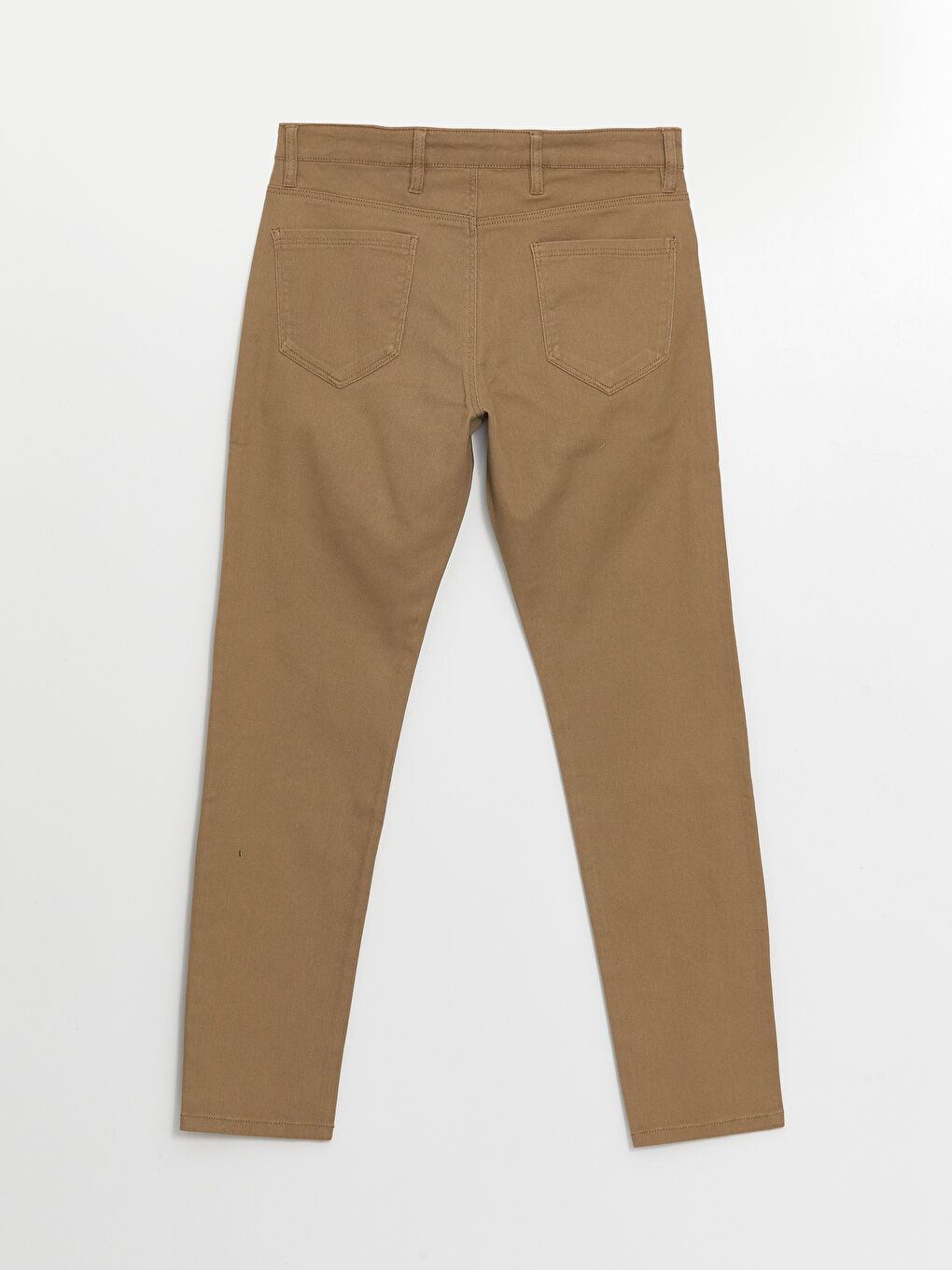 LCWAIKIKI Basic Koyu Bej Dar Kalıp Erkek Chino Pantolon - 6