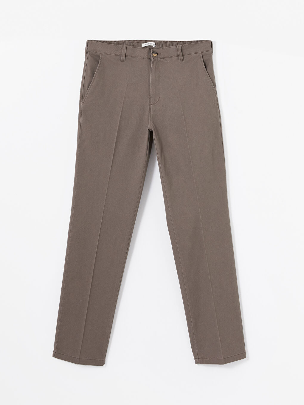 LCWAIKIKI Basic Kahverengi Standart Kalıp Erkek Chino Pantolon - 4