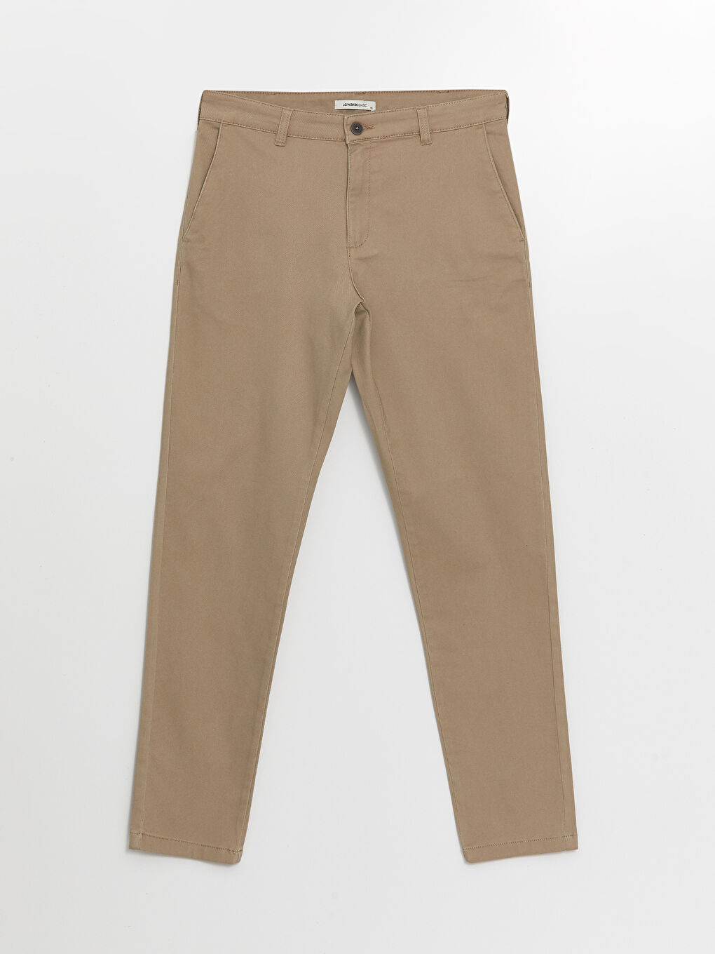 LCWAIKIKI Basic Bej Dar Kalıp Erkek Chino Pantolon - 4