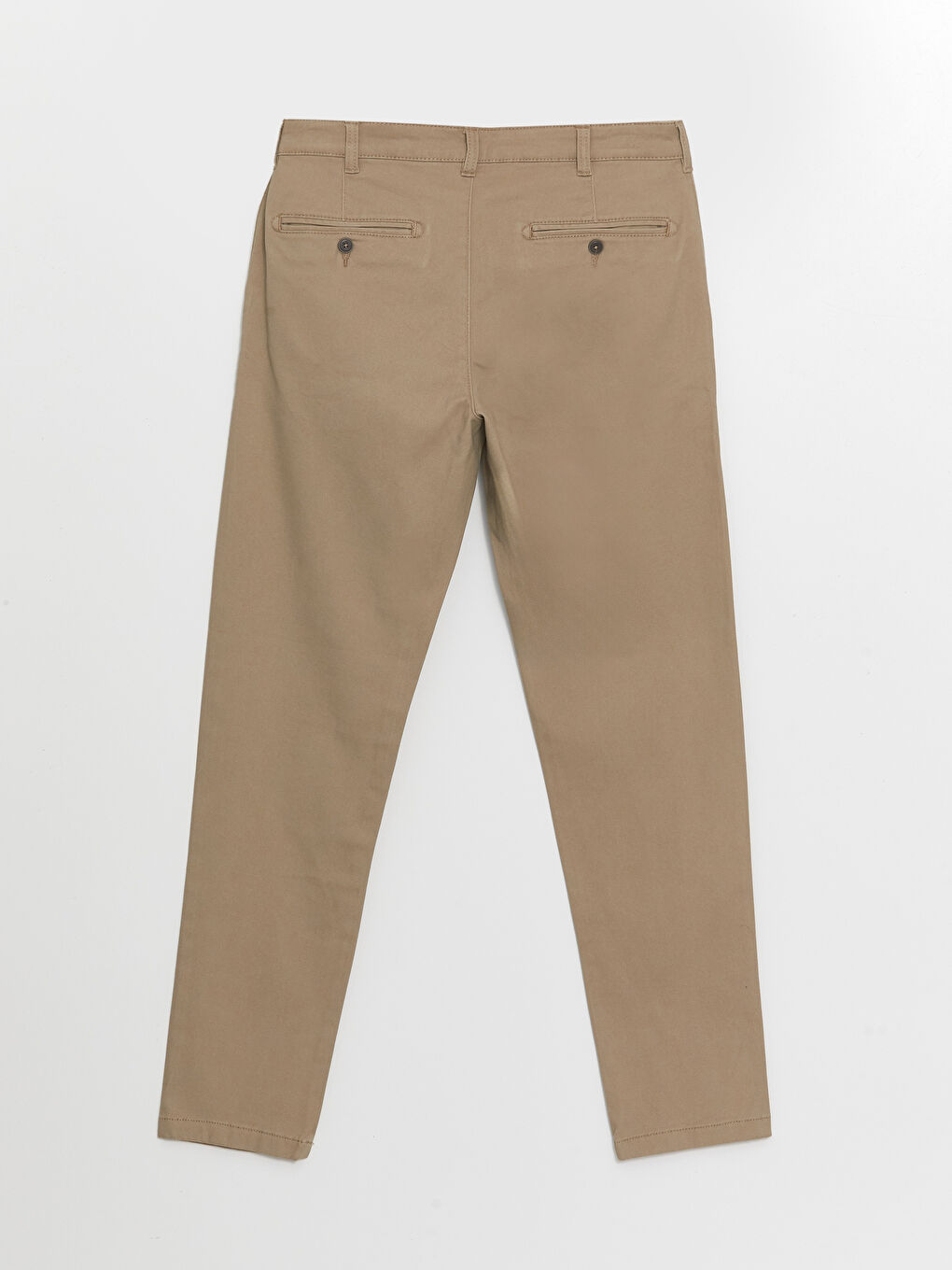 LCWAIKIKI Basic Bej Dar Kalıp Erkek Chino Pantolon - 5