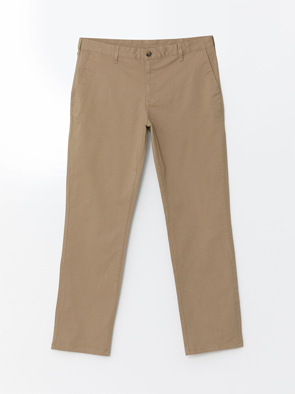 LCWAIKIKI Classic Bej Standart Kalıp Gabardin Erkek Chino Pantolon - 4