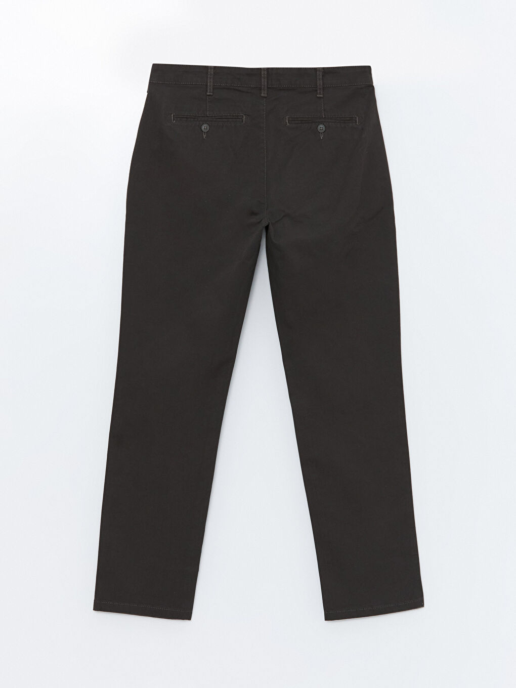 LCWAIKIKI Classic Koyu Haki Standart Kalıp Gabardin Erkek Chino Pantolon - 1