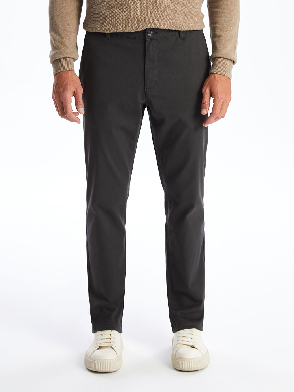 LCWAIKIKI Classic Standard Fit Gabardine Men's Chino Trousers -W40429Z8-S2L