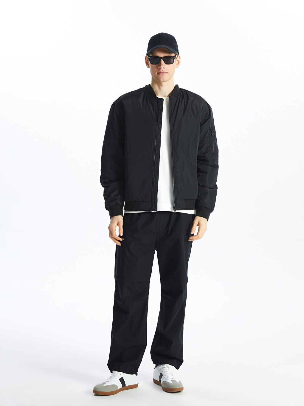 Rahat Kalıp Kolej Yaka Erkek Bomber Mont-2