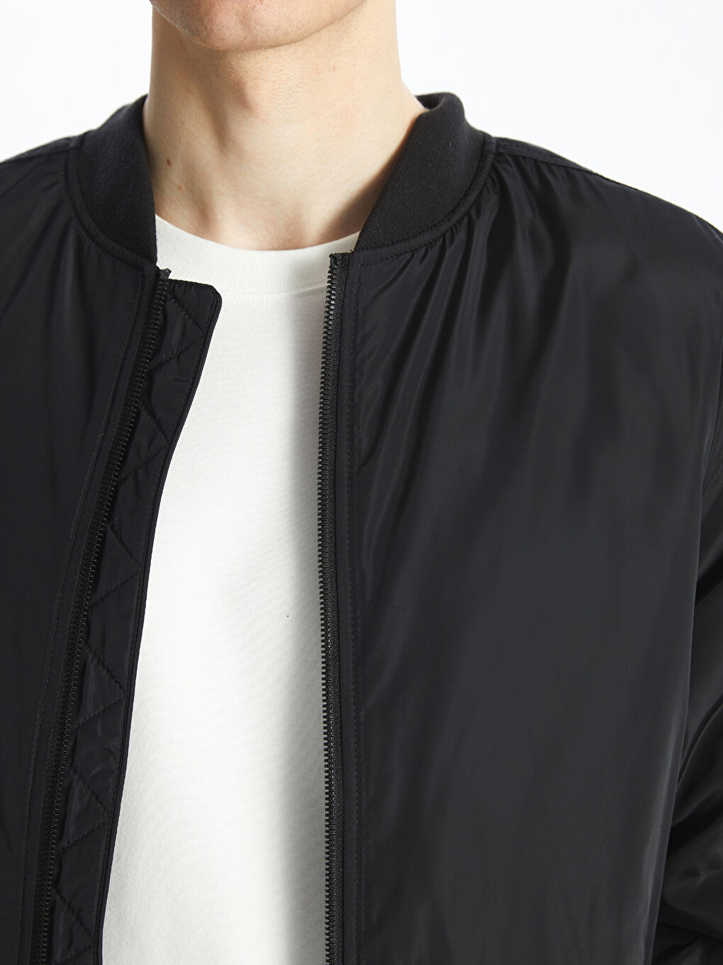 Rahat Kalıp Kolej Yaka Erkek Bomber Mont-4