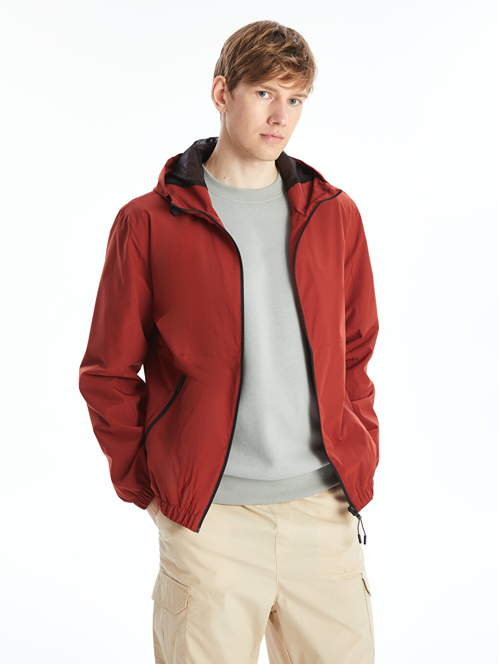 Standard Fit Hooded Men's Coat