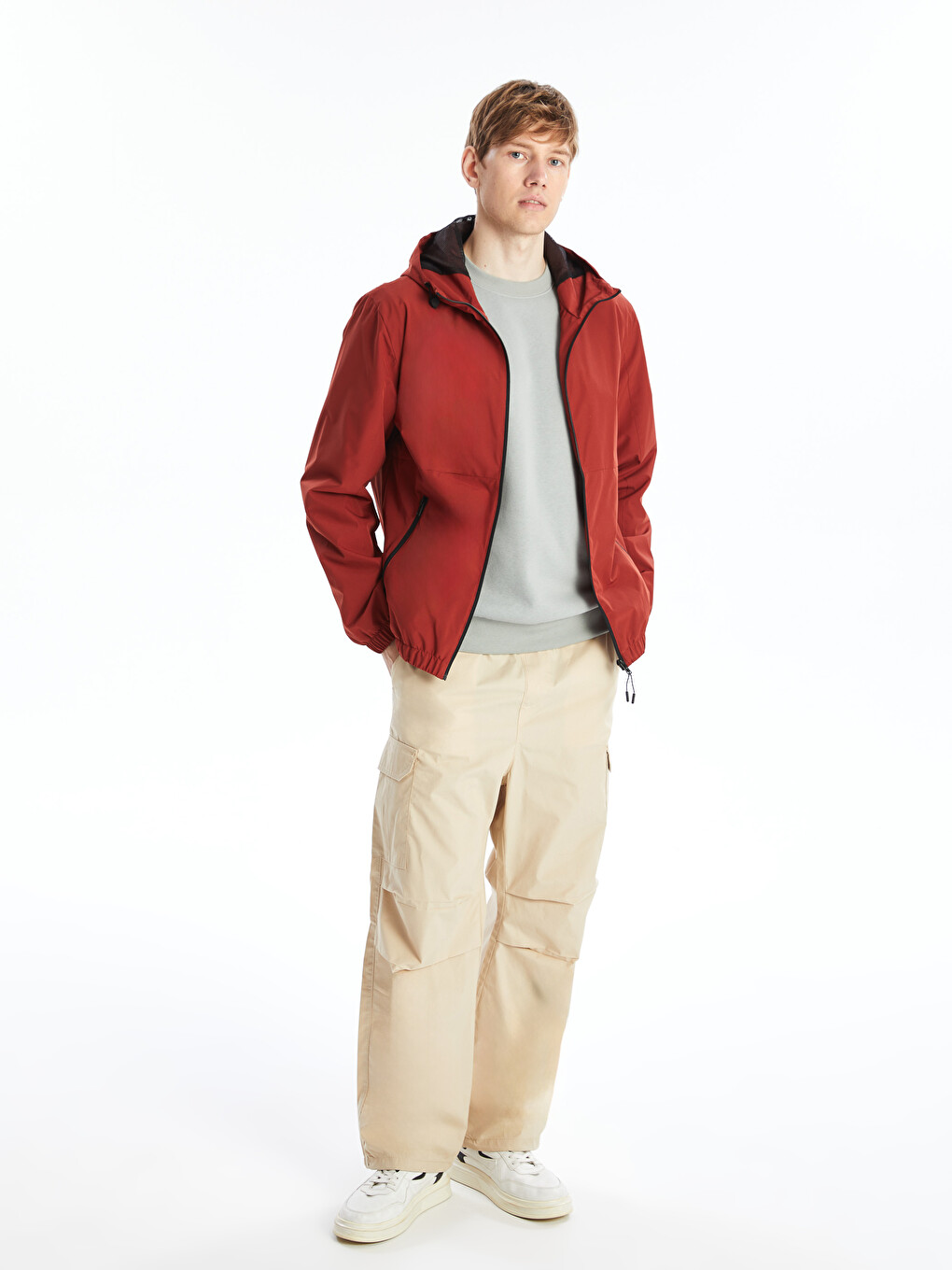 Standard Fit Hooded Men's Coat-1