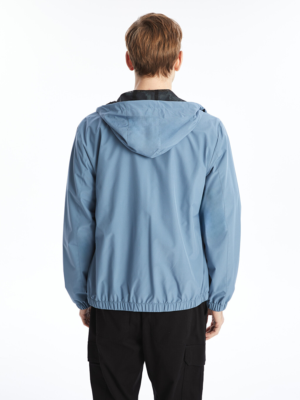 Manteau À Capuche Coupe Régulière Pour Hommes-4