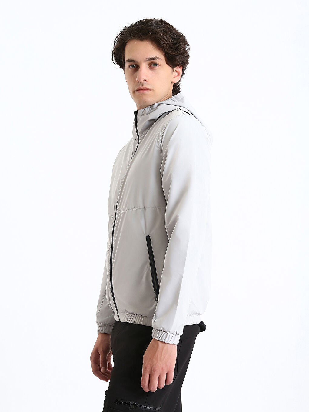 بالطو للرجال بفتحة عادية بكابوش-3