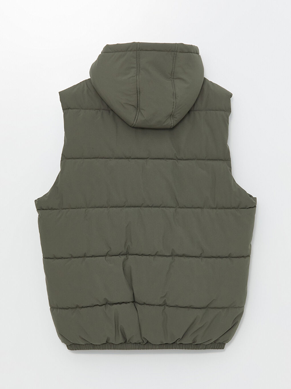 Regular Fit Hooded Men's Puffer Gilet-7