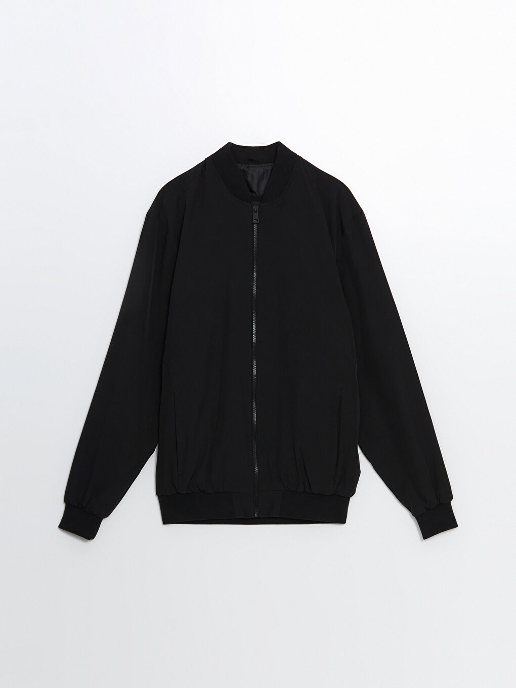 Standard Fit College Collar Men's Bomber Jacket-5