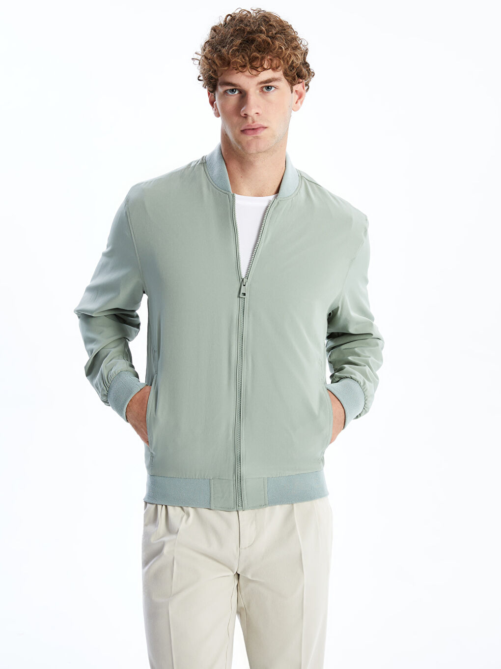 سترة قاذفة قنابل عادية بكلية للرجال