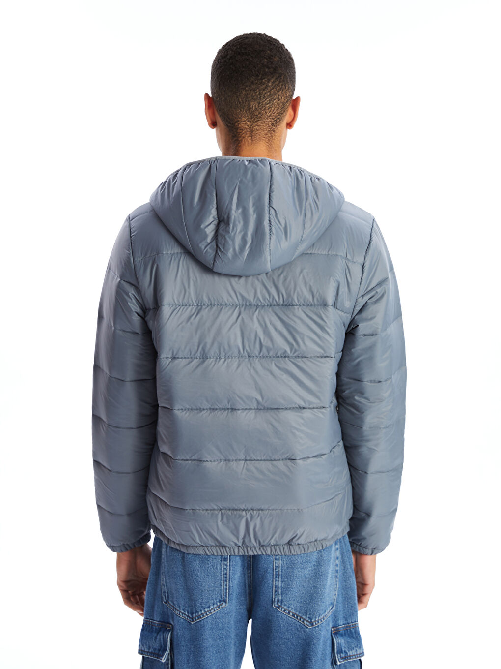 Slim Fit Hooded Men's Puffer Coat-4
