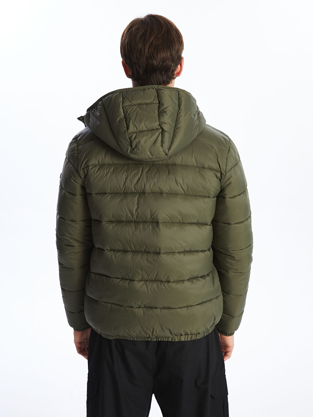 XSIDE Slim Fit Hooded Men's Puffer Coat -W40453Z8-HCZ