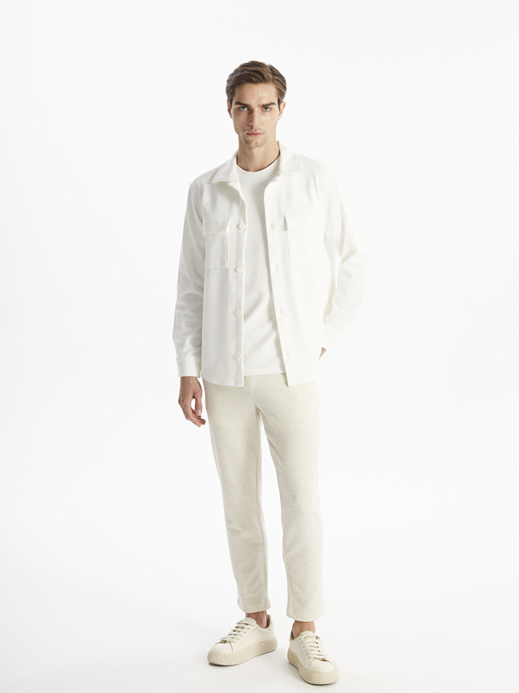 Slim Fit Men's Trousers -W40488Z8-R9J