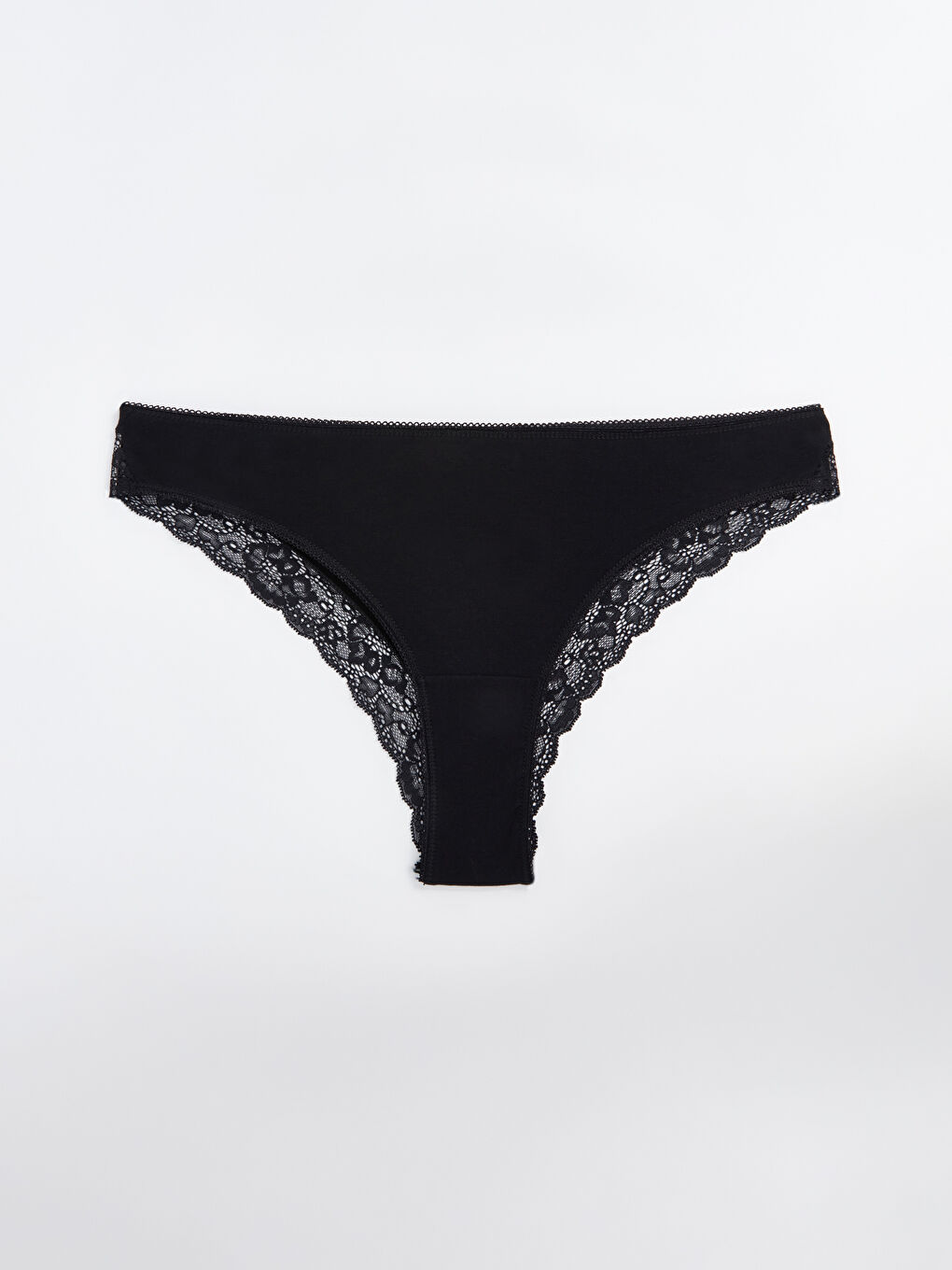 Siyah Düz Brazilian Külot