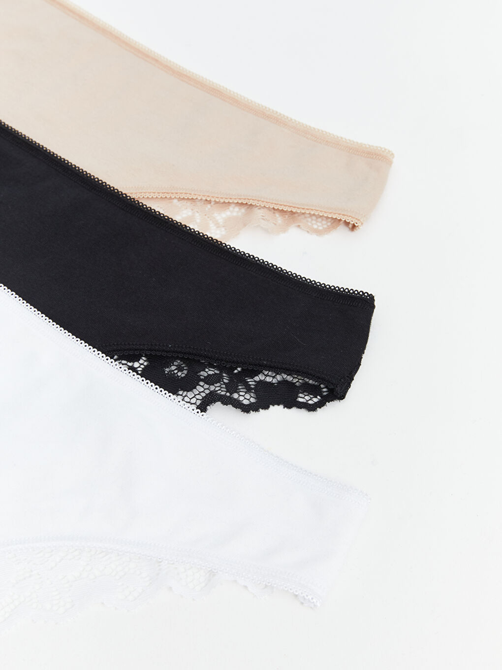 LCW DREAM Lace Detail Brazilian Knickers 3-Pack -W40518Z8-CVL