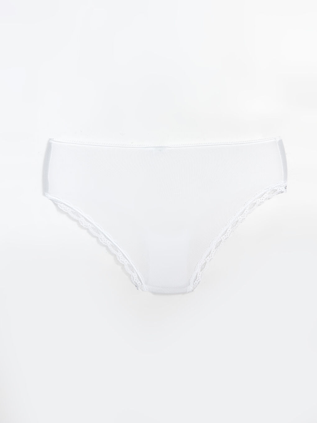 Beyaz Dantel Detaylı Hipster Külot-1