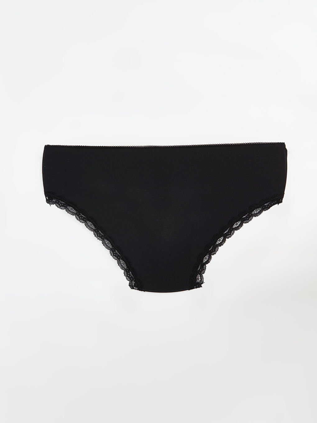 Siyah Dantel Detaylı Hipster Külot-1