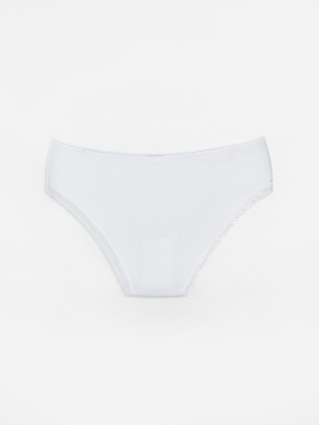 Beyaz Dantel Detaylı Hipster Külot-1