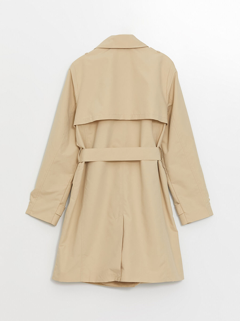 Jacket Neck Women's Trenchcoat-7
