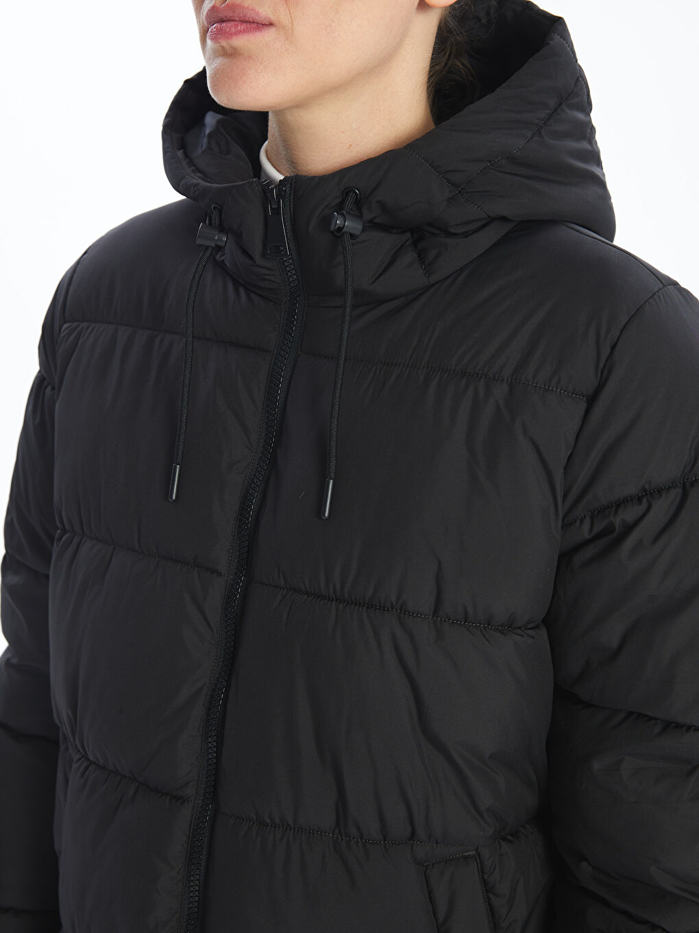 Hooded Women's Puffer Coat-2