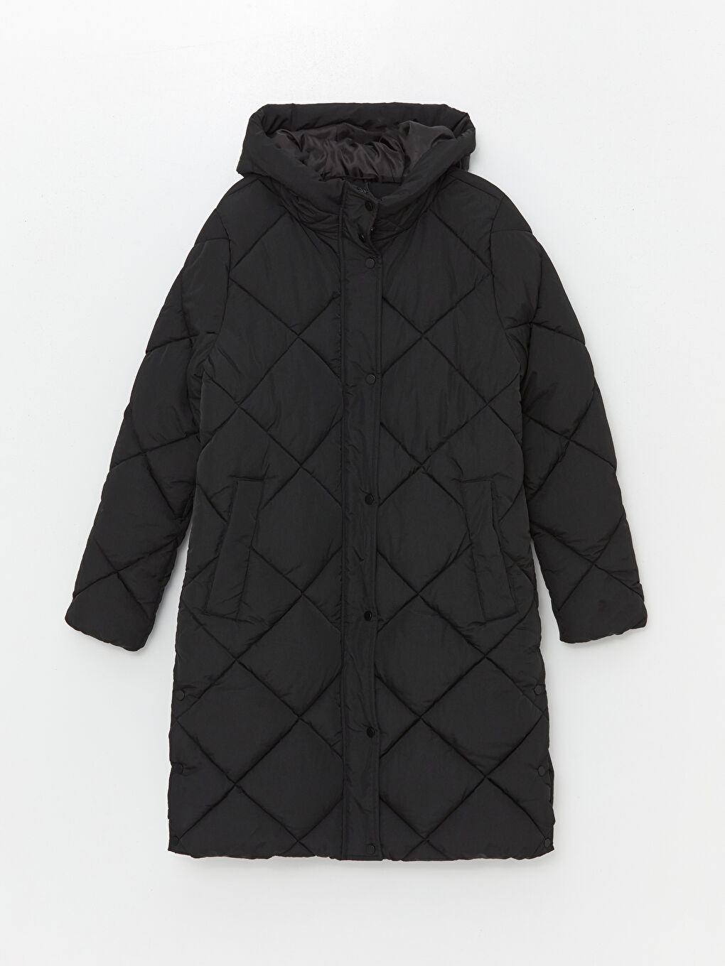 معطف منتفخ بقبّ نساء-5