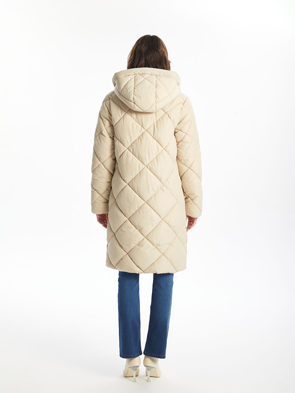 LCWAIKIKI Classic Ženska Puffer Jakna sa Kapuljačom -W40770Z8-FDJ