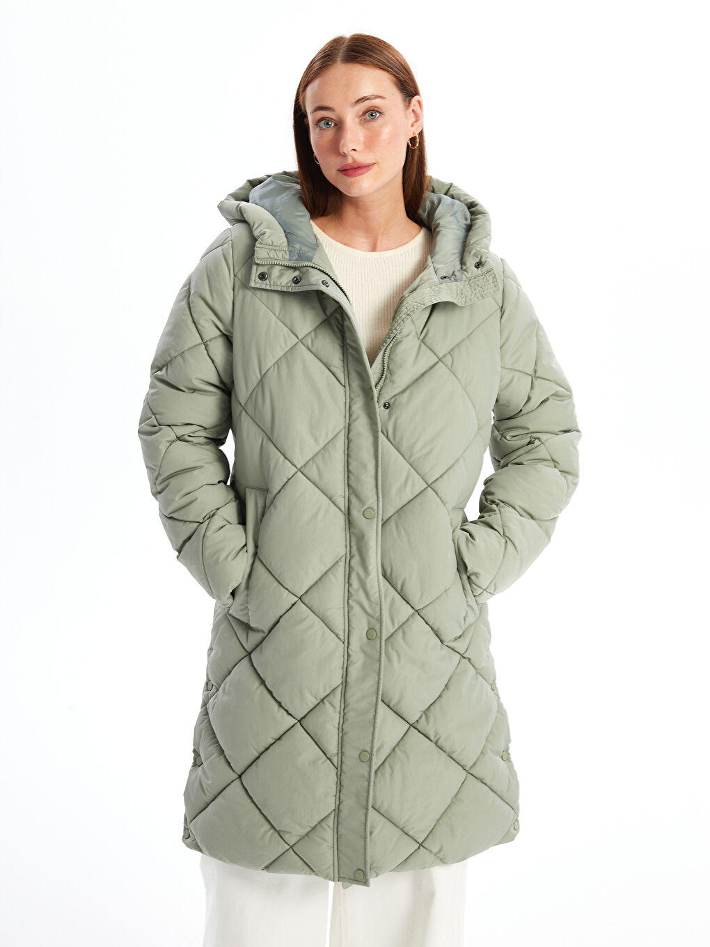 Hooded Women's Puffer Coat