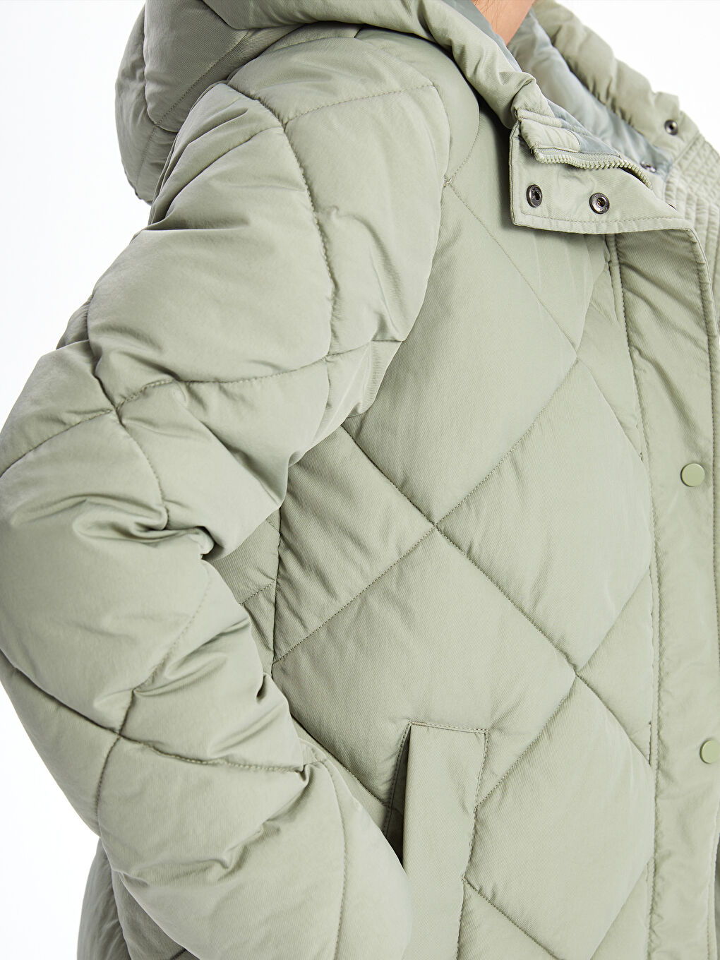 Hooded Women's Puffer Coat-2