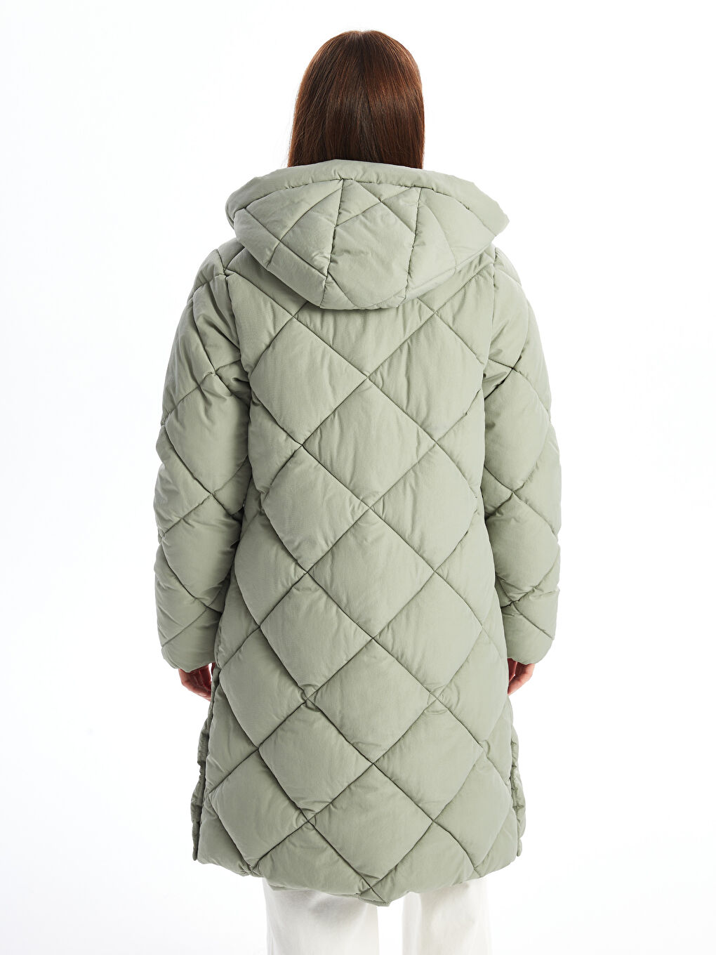 Hooded Women's Puffer Coat-4