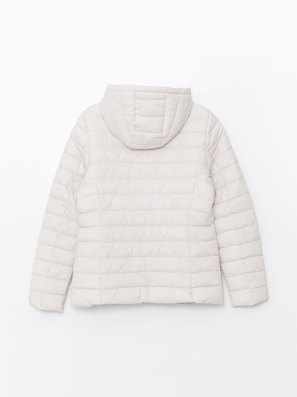 Women's Hooded Plain Puffer Coat-7