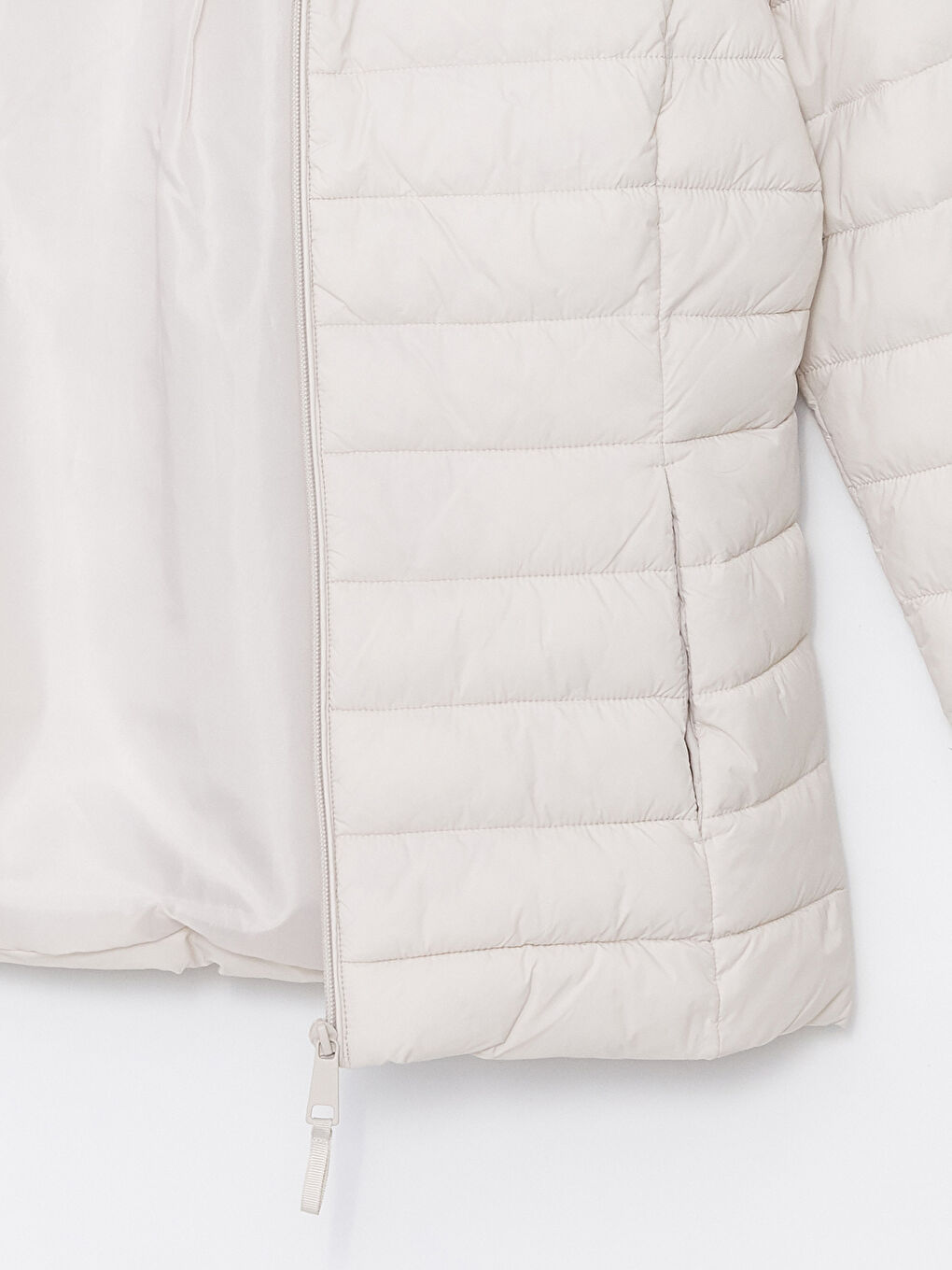Women's Hooded Plain Puffer Coat-8
