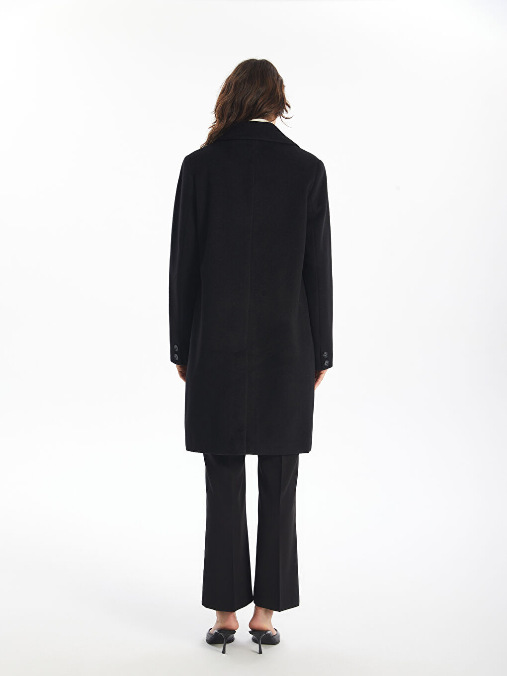 LC Waikiki Jacket Collar Women's Cachet Overcoat -W40777Z8-CVL
