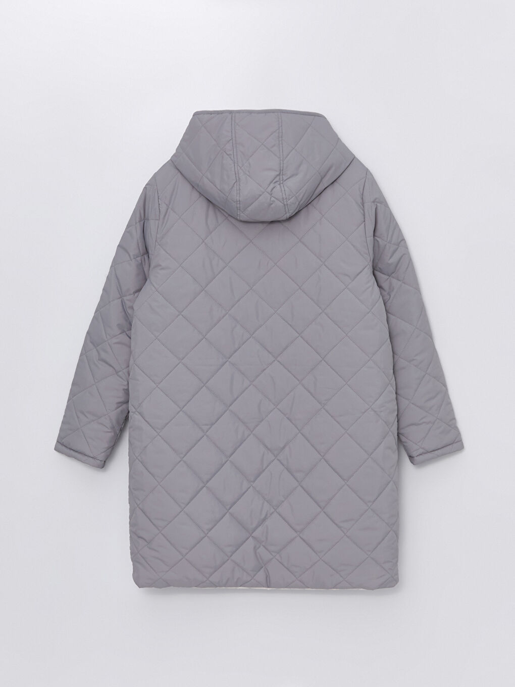 Geacă Matlasată Reversibilă Cu Glugă pentru Femei-9