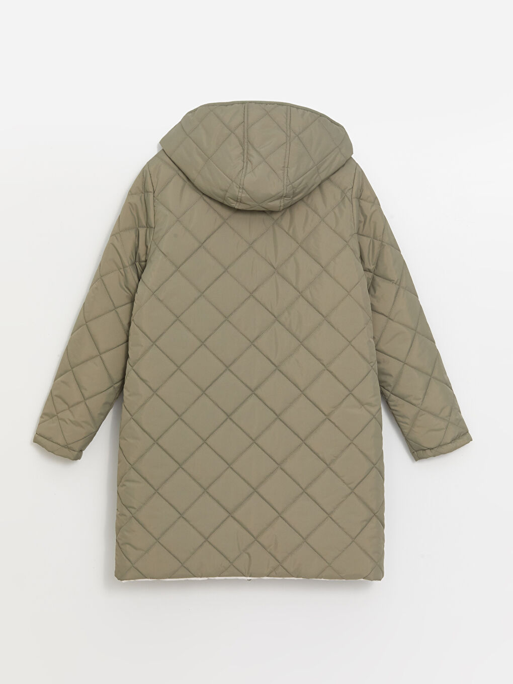 Hooded Reversible Women's Puffer Coat-7