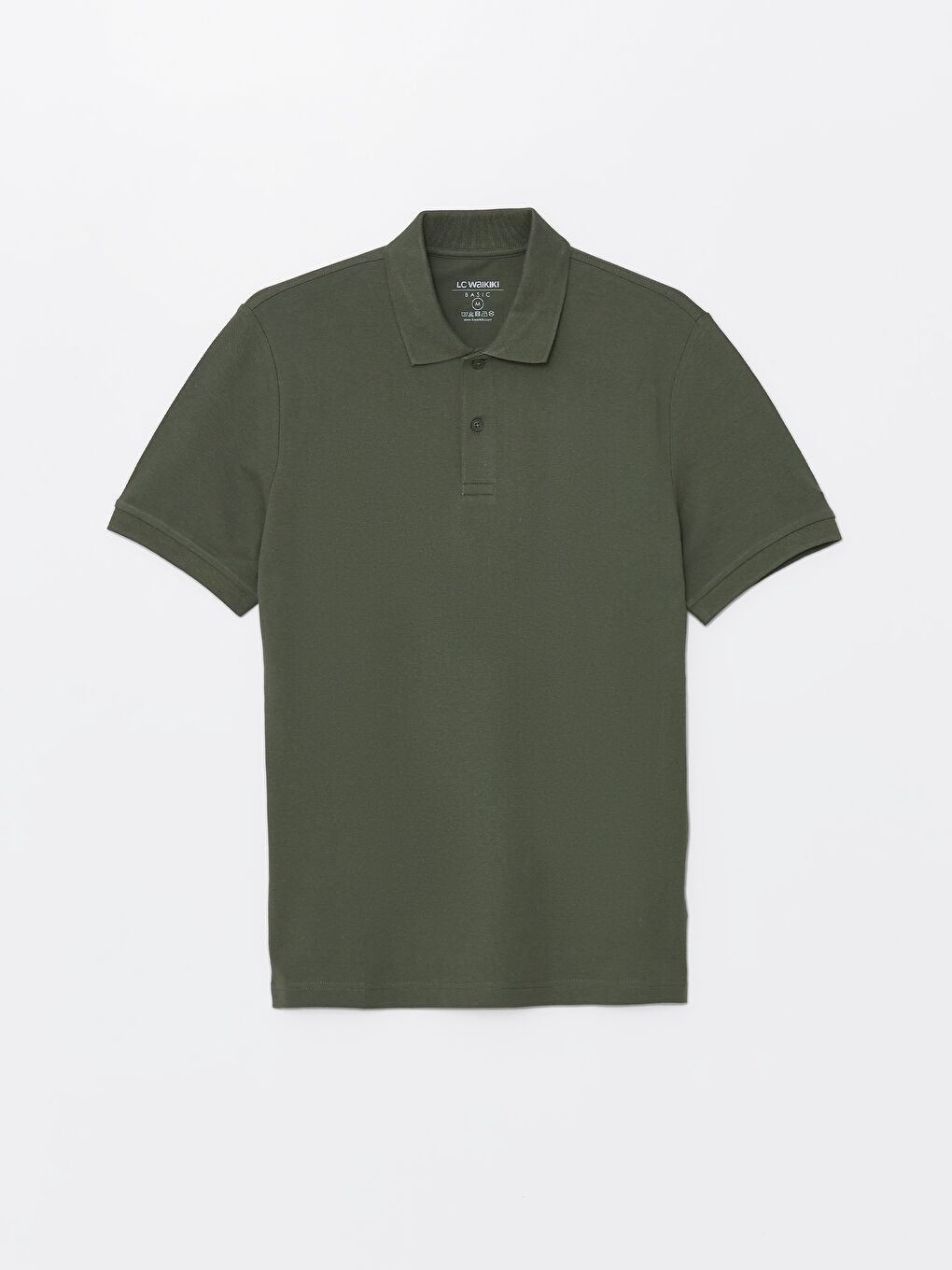 Polo Neck Short Sleeve Pique Men's T-Shirt-5