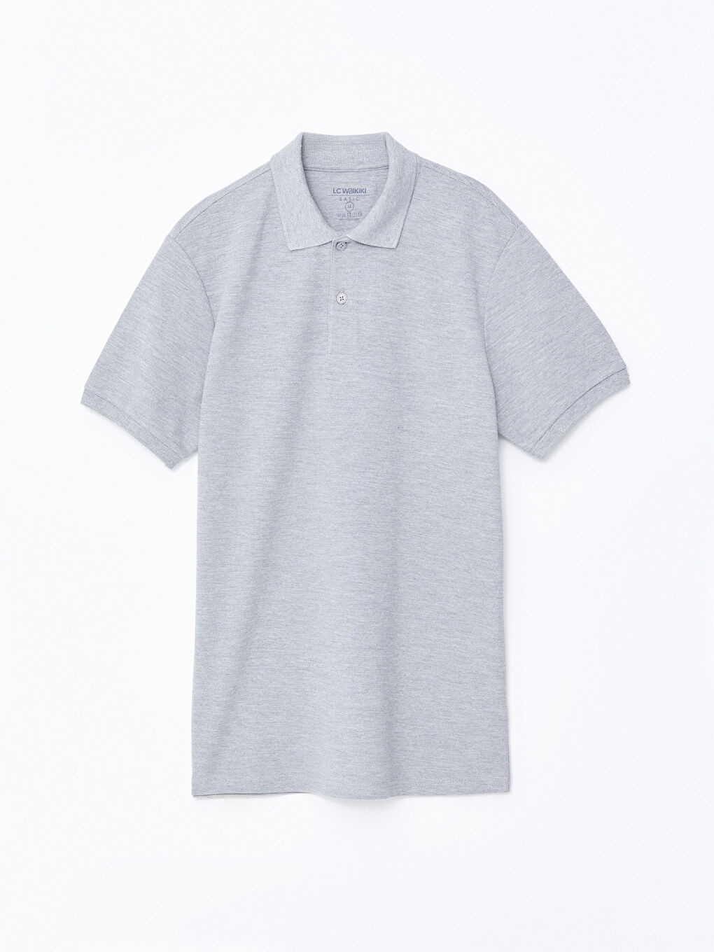T-shirt en piqué à manches courtes et col polo pour homme-8